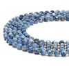 Blue Jade Gemstone Faceted Prism Double Point Cut 8MM Loose Beads (D634)