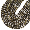 Natural Golden Obsidian Gemstone Micro Faceted Oval 8X6MM 11X7MM Loose Beads 7.5inch Half Strand (D719)