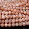 Natural Sunstone Gemstone Grade AAA Round 7MM 8MM 9MM 10MM Loose Beads (D456)