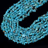 100% Genuine Natural Turquoise Rough Blue Gemstone 4-7MM Pebble Nugget Chip Loose Beads (D430)
