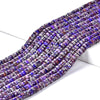 Purple Silver Inclusion Sea Sediment Imperial Jasper Gemstone Grade AAA Heshi Rondelle 4X2MM Loose Beads (D501)