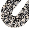 Black White Fire Agate Gemstone Round 6MM 8MM 10MM Loose Beads (D699)