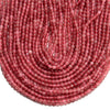 Cherry Red Jade Gemstone Round 4MM Loose Beads 14.5 inch Full Strand (80020064-D616)