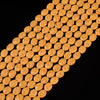 Orange Lava Gemstone Oval 10X8MM Loose Beads (D648)