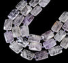 Natural Light Lavender Amethyst Gemstone 30X20MM Rectangle Loose Beads (D419)