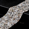 Natural Silver Black Sunstone Gemstone Grade AAA Micro Faceted Rondelle 4X3MM Loose Beads (P91)