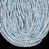Aqua Blue Jade Gemstone Round 4MM Loose Beads 14.5 inch Full Strand (80020065-D616)