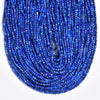 Natural Lapis Lazuli Gemstone Grade AAA Faceted Diamond Cut Cube 2MM Loose Beads 15 inch Full Strand (80020519-P116)