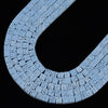 Light Blue Lava Gemstone Square Cube 4MM 6MM Loose Beads (D647)