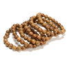 Natural African Senna Siamea Wood Round Bracelet 6MM 8MM 10MM 12MM 7.5 inch Strand (S61)