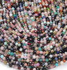 3MM Natural Multi Color Galaxy Mix Stones Gemstone Micro Faceted Round Loose Beads 15.5 inch Full Strand (80017902-P82)