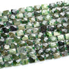 Natural Siberian Nephrite Jade Gemstone 10X11MM Grade AA Micro Faceted Rectangle Loose Beads (D418)