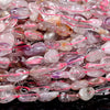 Natural Super Seven Quartz Gemstone 6-8MM Pebble Nugget Loose Beads (D466)
