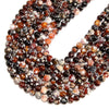 Coffee White Fire Agate Gemstone Round 6MM 8MM 10MM 12MM Loose Beads (D704)