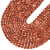 Natural Red Jasper Gemstone Micro Faceted Oval 8X6MM Loose Beads 7.5 inch Half Strand (80021472-D717)