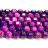 Sugilite Jasper Gemstone Faceted Prism Double Point Cut 6MM 8MM Loose Beads (D712)
