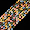 Multi Color Lava Gemstone Oval 10X8MM Loose Beads (D648)