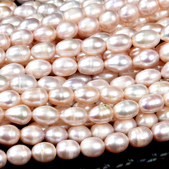 Natural Freshwater Ivory White Cream Pearl Gemstone Rice 5-7MM 5-8MM 9-11MM Loose Beads (S31)