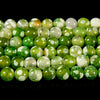 Green Fire Agate Gemstone Round 6MM 8MM 10MM 12MM Loose Beads (D700)
