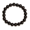 Indonesia Ebony Blackwood Gemstone Round Bracelet 6MM 8MM 10MM 12MM 7.5 inch Strand (S64)