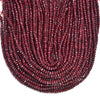 Ruby Red Jade Gemstone Faceted Rondelle 3X2MM 4X3MM Loose Beads 13.5 inch Full Strand (P107)