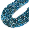 Natural Blue Apatite Gemstone 9X13MM Faceted Nugget Barrel Tube Loose Beads (D417)