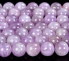 Natural Kunzite Gemstone Grade AAA Round 7MM 8MM 9MM 10MM 11MM 12MM 13MM Loose Beads 7 inch Half Strand (D526)