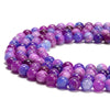 Sugilte Color Jade Gemstone Round 8MM Loose Beads 14.5 inch Full Strand (80020106-D619)