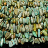 100% Genuine Natural Turquoise Blue Green Gemstone 10-14MM Pebble Nugget Chip Loose Beads (D432)