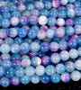 Blue Pink Persian Jade Gemstone Round 4MM 6MM 8MM 10MM Loose Beads (D573)