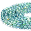 Natural Green Blue Fluorite Gemstone Grade AAA Round 4MM 5MM Loose Beads 15 inch Full Strand (P80)