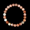 Natural Sunstone Gemstone Round Bracelet 8MM 7.5 inch Strand (80018855-S27)