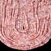 Natural Peruvian Pink Opal Gemstone Grade AA 4X3MM Micro Faceted Rondelle Loose Beads 15 inch Full Strand (80018108-P87)