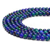 Blue Green Jade Gemstone Round 8MM Loose Beads 14.5 inch Full Strand (80020236-D629)