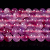 Purple Red Jade Gemstone Round 8MM Loose Beads 14.5 inch Full Strand (80020105-D619)