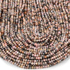 Natural Argentina Rhodochrosite Gemstone Micro Faceted Rondelle 4X3MM Loose Beads (P90)
