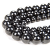 Natural Jet Gemstones Black Grade AAA Black 4mm 6mm 8mm 10mm Round Loose Beads 15.5 inch Full Strand (127)