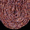 Purple Orange Jade Gemstone Round 4MM Loose Beads 14.5 inch Full Strand (80020074-D617)