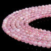 Natural Pink Morganite Gemstone Grade AAA Round 3MM 4MM Loose Beads 15 inch Full Strand (P118)