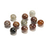 Natural Phantom Quartz Gemstone Round 13MM 14MM 15MM 16MM Loose Beads 6 Beads (D684)