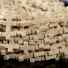 Ivory White Lava Gemstone Cross 11X9MM Loose Beads (D649)