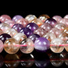 Natural Citrine, Amethyst, Strawberry Quartz Gemstone Round 8MM Loose Beads (D490)