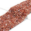 Natural Red White Brecciated Jasper Gemstone Grade A 4X3MM Micro Faceted Rondelle Loose Beads 15 inch Full Strand (80018112-P88)