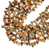 Natural Ocean Agate Gemstone Stick Pebble Chip 9-17MM Loose Beads (D714)