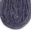 Natural Iolite Gemstone Grade AAA Round 3MM 4MM Loose Beads 15 inch Full Strand (P117)