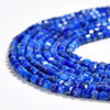 Natural Lapis Lazuli Gemstone Grade AAA Faceted Diamond Cut Cube 2MM Loose Beads 15 inch Full Strand (80020519-P116)