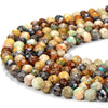 Natural Turquoise Gemstone Grade A Micro Faceted Round 3MM 4MM Loose Beads 15 inch Full Strand (P95)