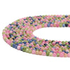 Tourmaline Color Jade Gemstone Round 4MM Loose Beads 14.5 inch Full Strand (80020075-D617)