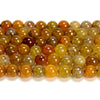 Yellow Cracked Agate Gemstone Round 6MM 8MM 10MM Loose Beads (D698)