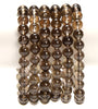 Natural Smoky Quartz Gemstone Grade AAA Round Bracelet 8MM 7.5 inch Strand (80021375-S57)